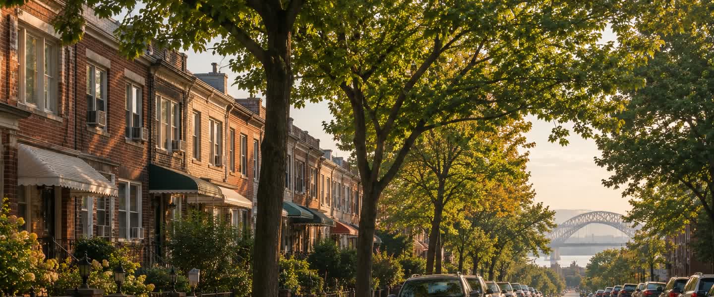 Queens street scene